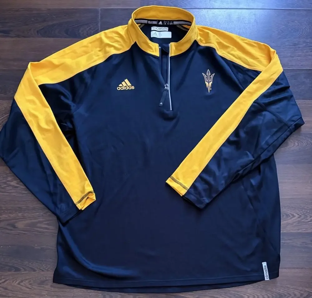 Arizona State Sun Devils Adidas NCAA Men's Sideline Climalite Knit Team Issued